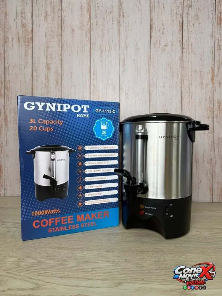 CAFETERA GYNIPOT 3 LITROS / 20 TAZAS GY-113