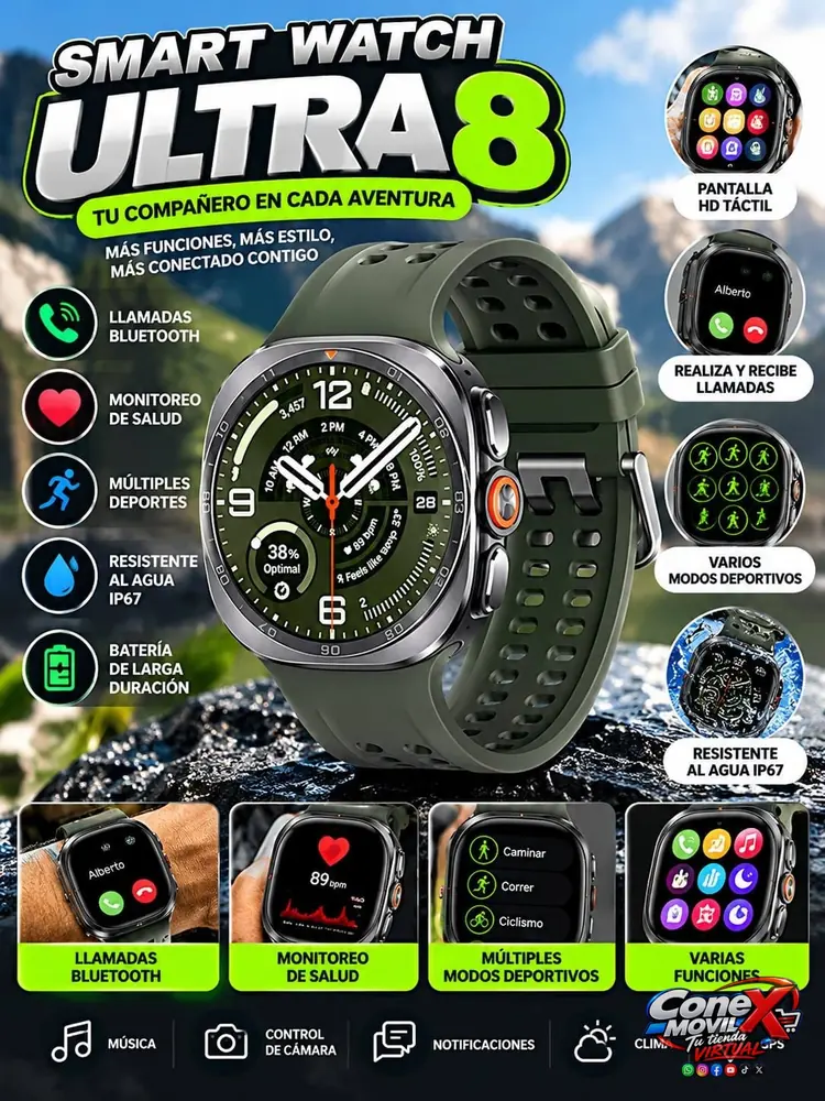 SMART WATCH ULTRA 8 CON ACCESORIOS